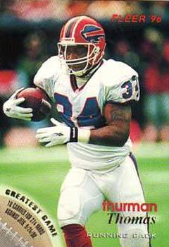 Thurman Thomas Buffalo Bills 1996 Fleer NFL #18